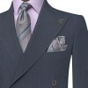 کت وشلوار دبل برست کراویزه طرح دیپلمات یقه بلیزر  پلی ویسکون سیامد