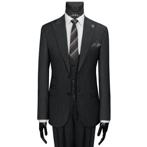 کت و شلوار و ژیله دو دکمه یقه بلیزر شانتون دیپلمات سیامد Siamod