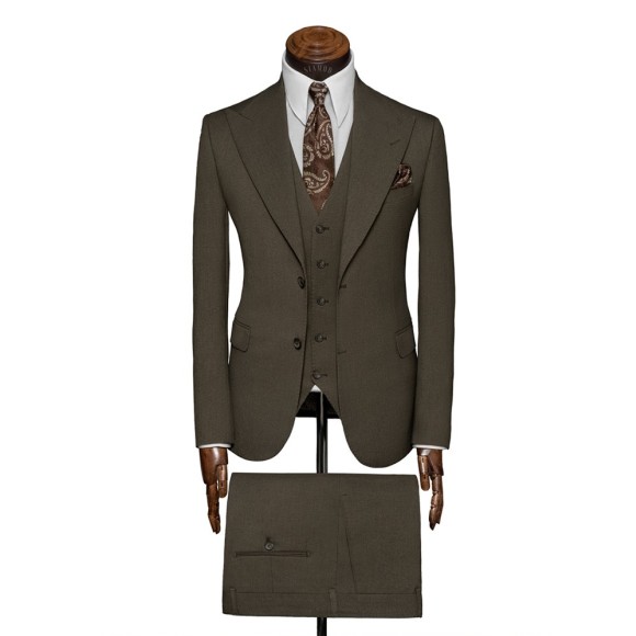 کت وشلوار و ژیله یقه بلیزر 14سانت موشن ساده سیامد siamod