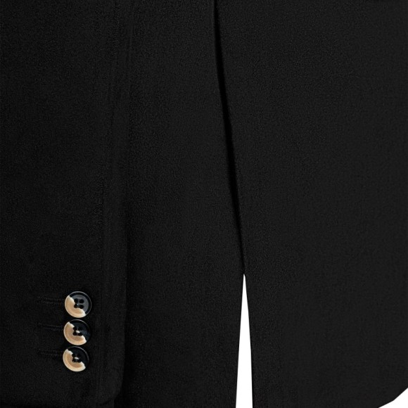 تک کت دو دکمه دوچاک یقه بلیزر شاخدار میکروجیر سیامد E-11-04-215 Siamod