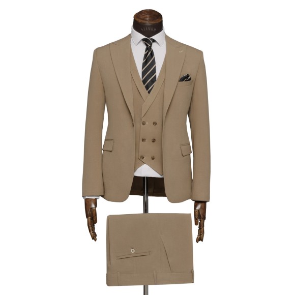 کت و شلوار و ژیله تک دکمه یقه بلیزر بزیاق سیامد Siamod