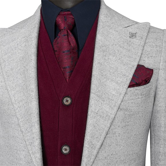 نیم پالتو فوتر موهر یقه بلیزر دوخت بانتو 14 سانت سیامدE-401 siamod