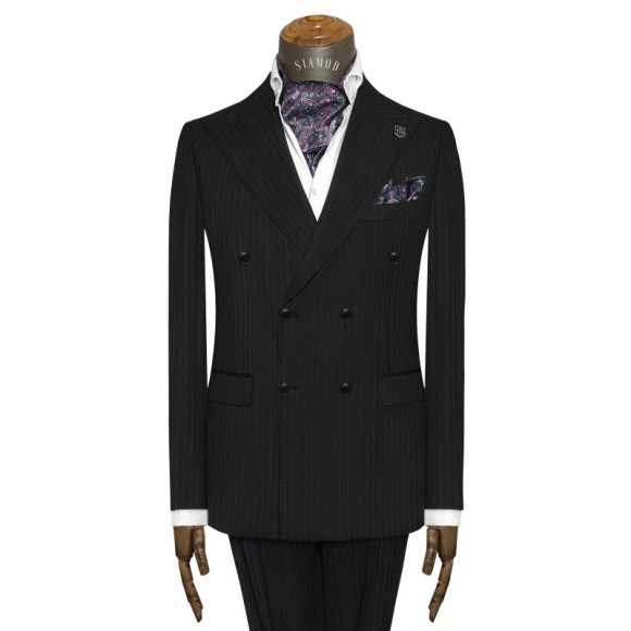 کت شلوار دبل برست 6دکمه وول دیپلمات سیامد کد jolf_232