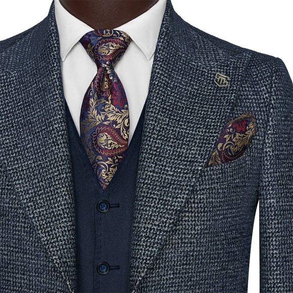 پالتو یقه بلیزر دو دکمه تک چاک پارچه پرادا پادرن سیامد کد H_bosh 4 13/07/402