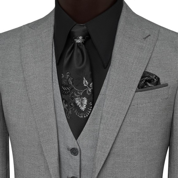 کت و شلوار و ژیله کمبین دو رو تک دکمه دوچاک یقه بلیزر الگانس سیامد