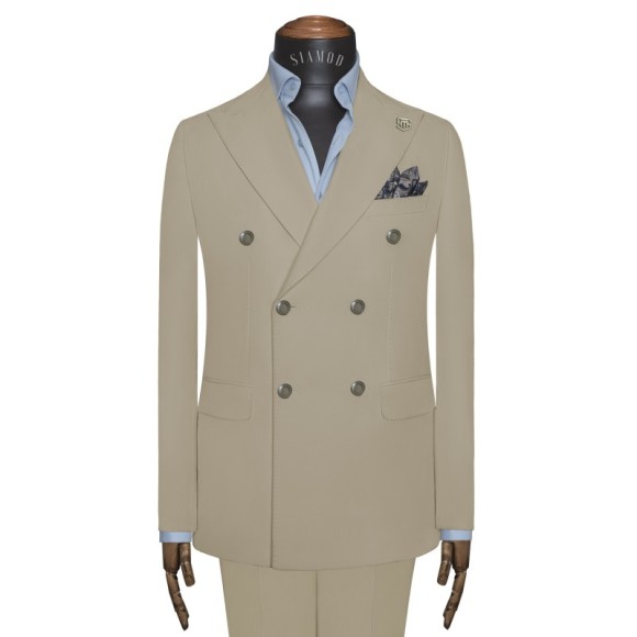 کت شلوار یقه کنت دبل برست 6دکمه کرونول سیامد کد_234golf