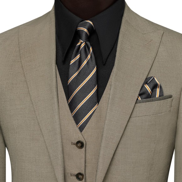 کت و شلوار و ژیله کمبین دو رو تک دکمه دوچاک یقه بلیزر الگانس سیامد