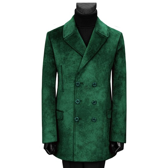 پالتو یقه شالی 6دکمه میکرو جیر سیامد کد jolf_2/8/402