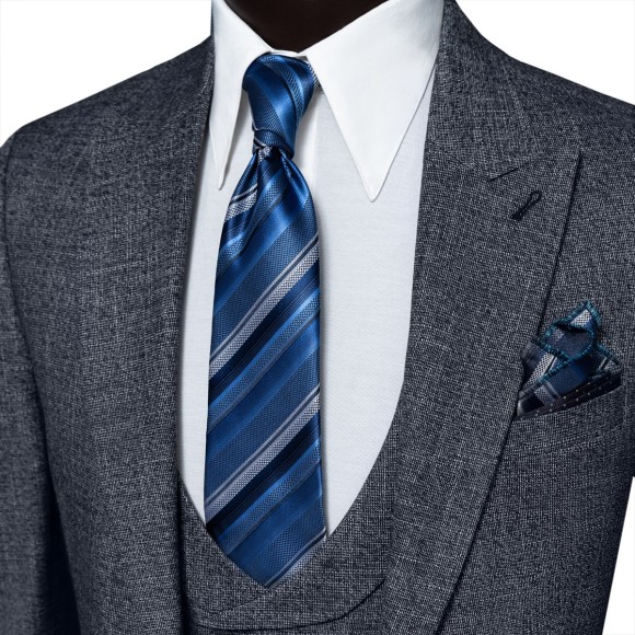 کت و شلوار و ژیله تک دکمه یقه بلیزر آیرسکو سوزنی پرگاس Pergase