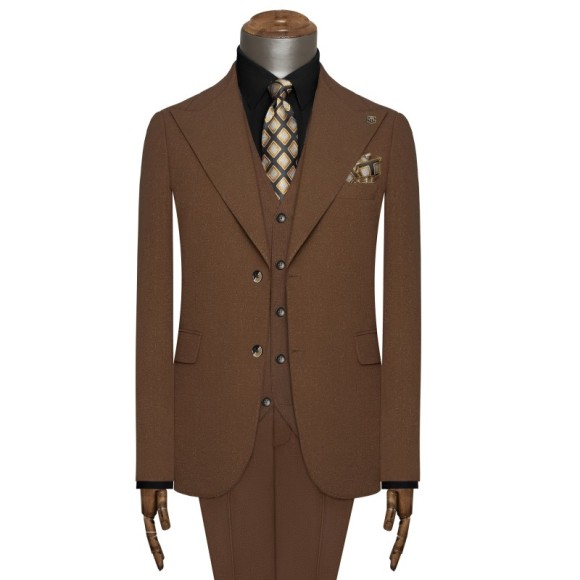 کت شلوار ژیله کمبین یقه بلیزر ناتیه ریپس سیامد_H.J 403