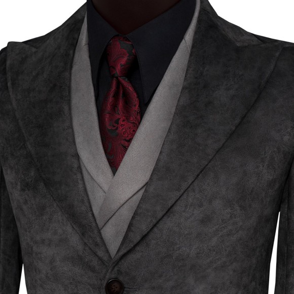 نیم پالتو میکروجیر یقه بلیزر شاخ دار سیامد E-401-1 siamod