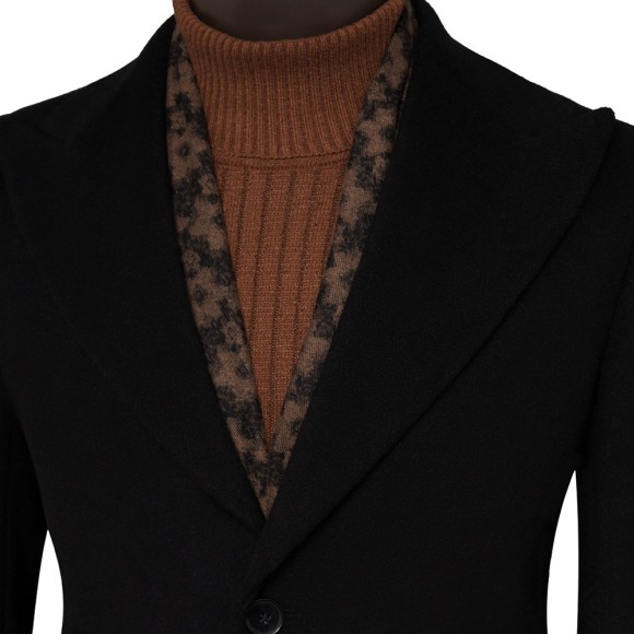 نیم پالتو فوتر یقه بلیزر پهن شاخ دار  سیامد E-401-8-26-1 siamod