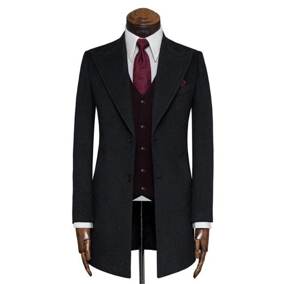 نیم پالتو فوتر یقه بلیزر پهن شاخ دار  سیامد E-401-8-26-1 siamod