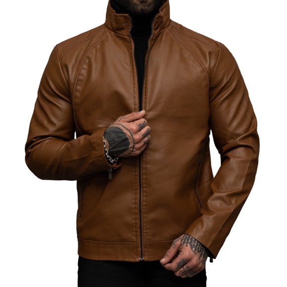 کاپشن چرم سایز بزرگ SUBAO مدل 58001