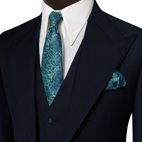 کت و شلوار و ژیله دو دکمه یقه بلیزر ۱۴ سانتی آلتین سیامد Siamod