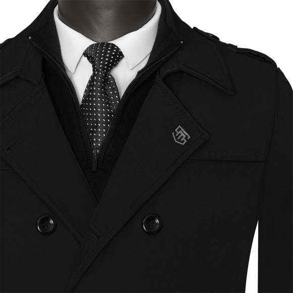 بارانی6دکمه سانتانا یقه دار سیامد siamod مدل 8-401-D