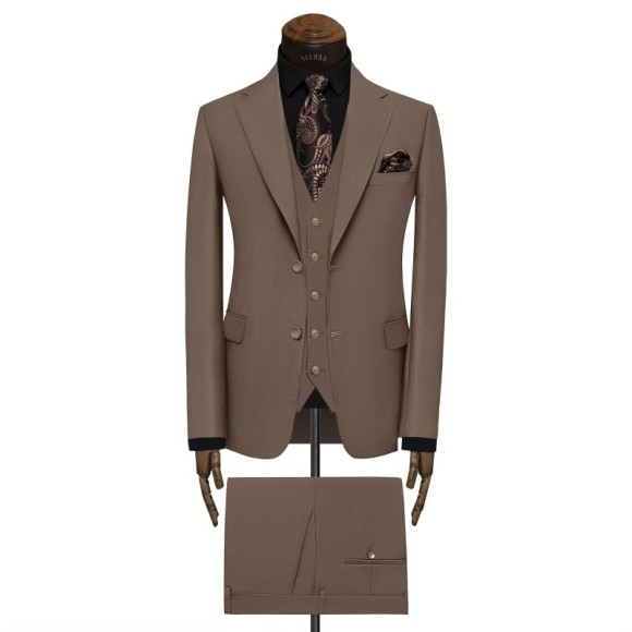 کت و شلوار و ژیله دو دکمه دو چاک یقه انگلیسی آلتین سیامد Siamod