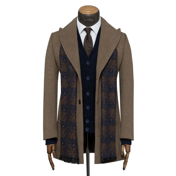 نیم پالتو فوتر یقه بلیزر پهن شاخ دار  سیامد E-401-8-26-1 siamod