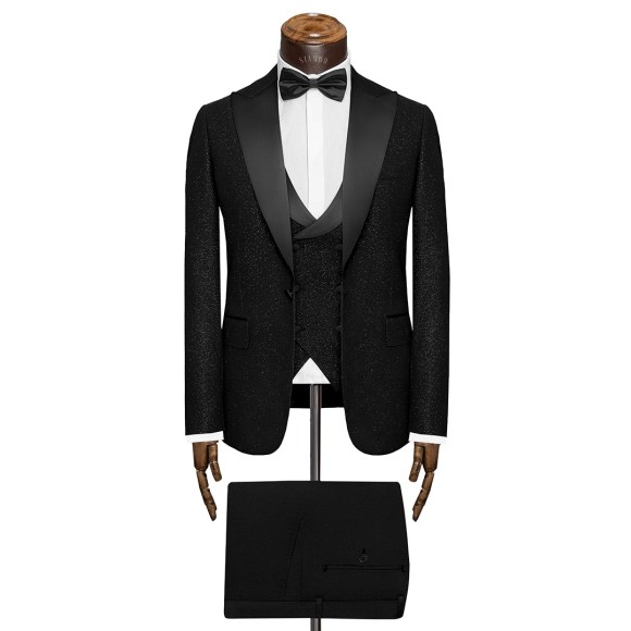 کت شلوار ژیله یقه بلیزر تاکسیدو شایندار TEKE دامادی