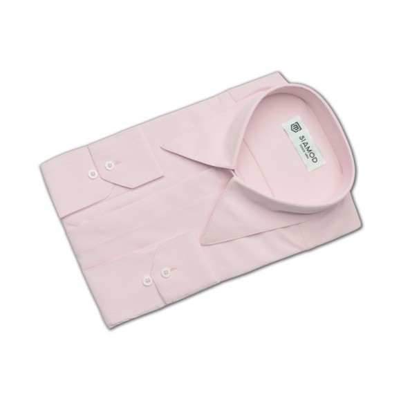 پیراهن مردانه استین بلند یقه امریکایی دکمه مخفی کرپ دوشین سیامد