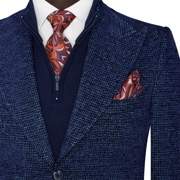 پالتو یقه بلیزر دو دکمه تک چاک پارچه پرادا پادرن سیامد کد H_bosh 4 13/07/402