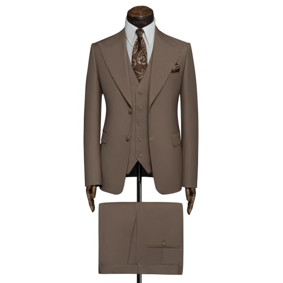 کت و شلوار و ژیله دو دکمه یقه بلیزر ۱۴ سانتی آلتین سیامد Siamod