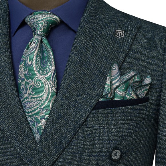 تک کت ۶ دکمه دبل برست یقه بلیزر Rips سیامد Siamod