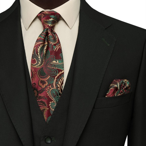 کت و شلوار و ژیله دو دکمه دو چاک یقه انگلیسی آلتین سیامد Siamod