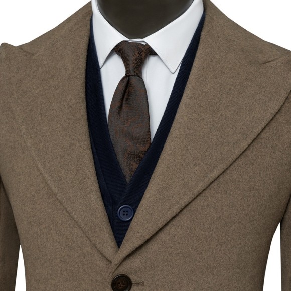 نیم پالتو فوتر یقه بلیزر پهن شاخ دار  سیامد E-401-8-26-1 siamod