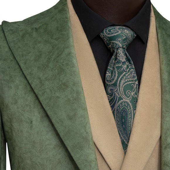 نیم پالتو میکروجیر یقه بلیزر شاخ دار سیامد E-401-1 siamod