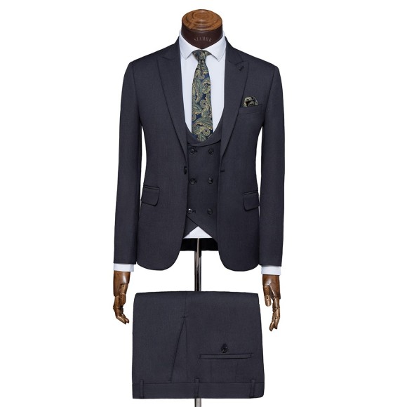 کت و شلوار و ژیله تک دکمه یقه بلیزر سفران اتوک Etock