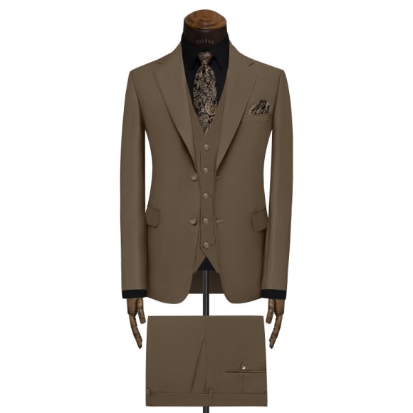 کت و شلوار و ژیله دو دکمه دو چاک یقه انگلیسی آلتین سیامد Siamod