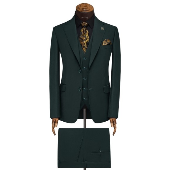 کت و شلوار و ژیله دو دکمه دو چاک یقه انگلیسی آلتین سیامد Siamod