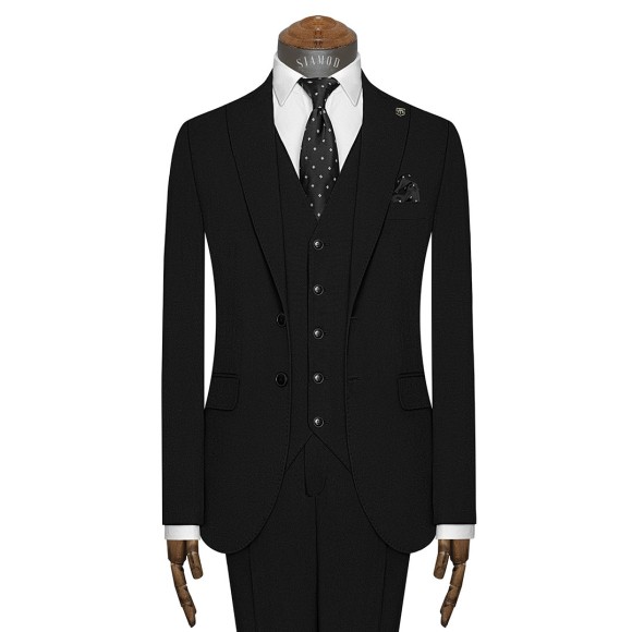 کت شلوار ژیله دودکمه دوچاک یقه بلیزر سیامد _ 403jolfa-part286