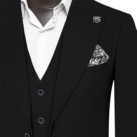 کت شلوار ژیله یقه بلیزر دوخت بانتو پارچه بزیاق سیامد