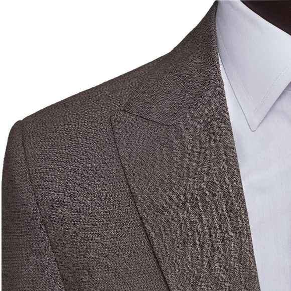 کت و شلوار و ژیله تک دکمه یقه بلیزر رگه دار سیامد Siamod