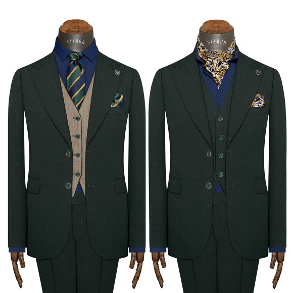 کت شلوار ژیله دورو دو دکمه دو چاک سیامد آنجلیکوکد parti 232