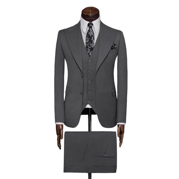 کت وشلوار و ژیله یقه بلیزر 14سانت مش وهاپسک سیامد siamod