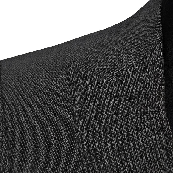 کت و شلوار و ژیله کمبین تک دکمه دوچاک یقه بلیزر کشمیر سیامد مدل407-1794