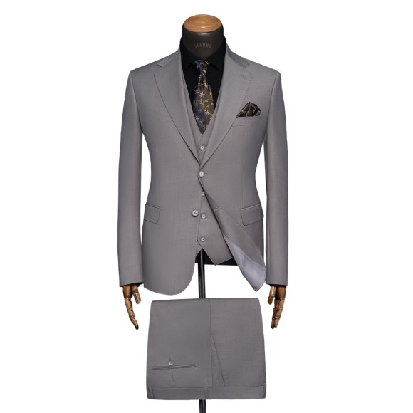 کت و شلوار و ژیله دو دکمه دو چاک یقه انگلیسی آلتین سیامد Siamod
