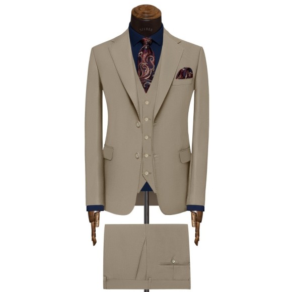 کت و شلوار و ژیله دو دکمه دو چاک یقه انگلیسی آلتین سیامد Siamod