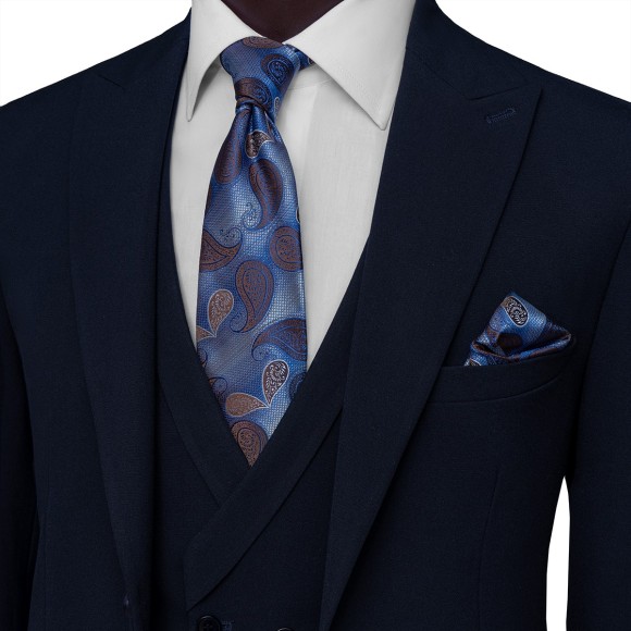 کت و شلوار و ژیله تک دکمه یقه بلیزر بزیاق سیامد Siamod