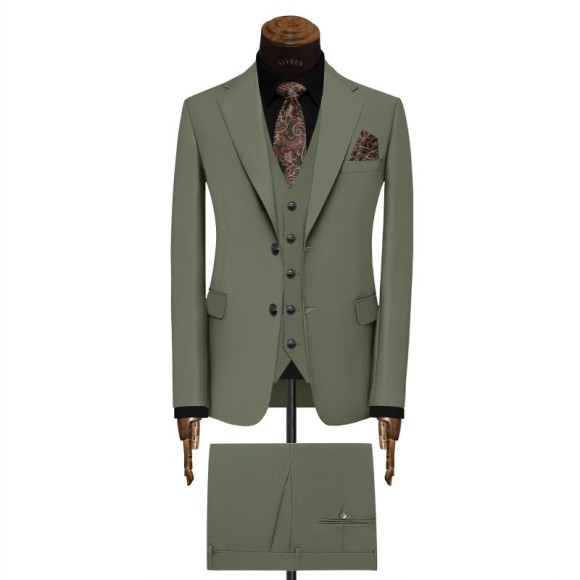 کت و شلوار و ژیله دو دکمه دو چاک یقه انگلیسی آلتین سیامد Siamod