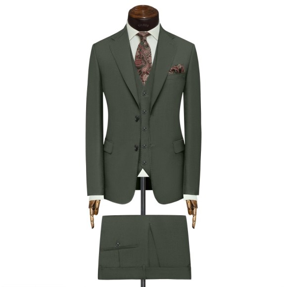 کت و شلوار و ژیله دو دکمه دو چاک یقه انگلیسی آلتین سیامد Siamod