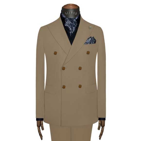 کت شلوار یقه کنت دبل برست 6دکمه کرونول سیامد کد_234golf