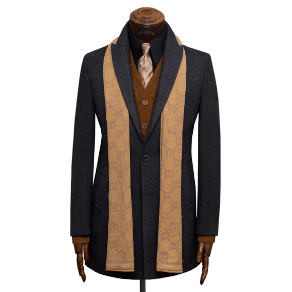 نیم پالتو فوتر یقه بلیزر شاخ دار پازو pazzo