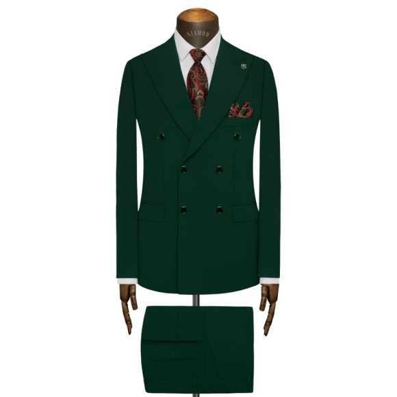 کت شلوار یقه کنت دبل برست 6دکمه کرونول سیامد کد_234golf