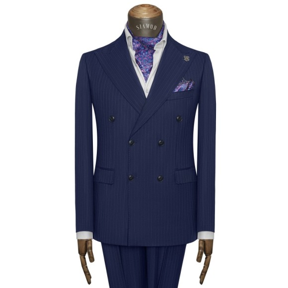 کت شلوار دبل برست 6دکمه وول دیپلمات سیامد کد jolf_232