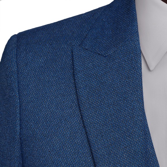 کت و شلوار و ژیله تک دکمه تک چاک یقه بلیزر جودون خاویاری سیامد Siamod