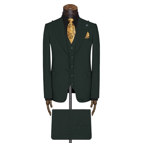 کت شلوار ژیله یقه بلیزر شاخدار تک دوکمه 2چاک التین سیامد